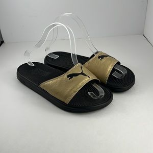 Puma Gold Cool Cat Slides